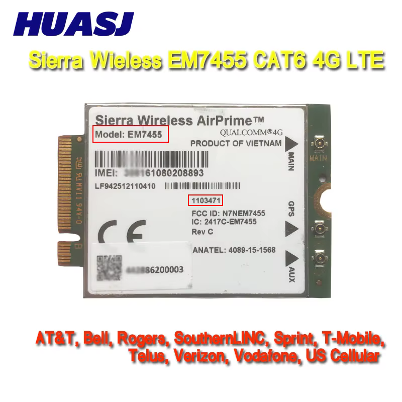 AirPrime EM7455 módulo LTE Cat-6 4G NGFF M2 – comunicaciones móviles tacticas - imagen 2