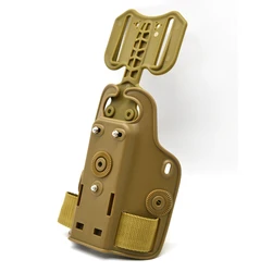 Plataforma táctica de pierna para pistola, color bronce MOLLE