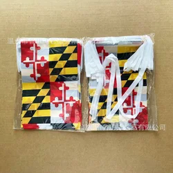 Banderines Maryland tipo guirnalda festiva para decoración exterior