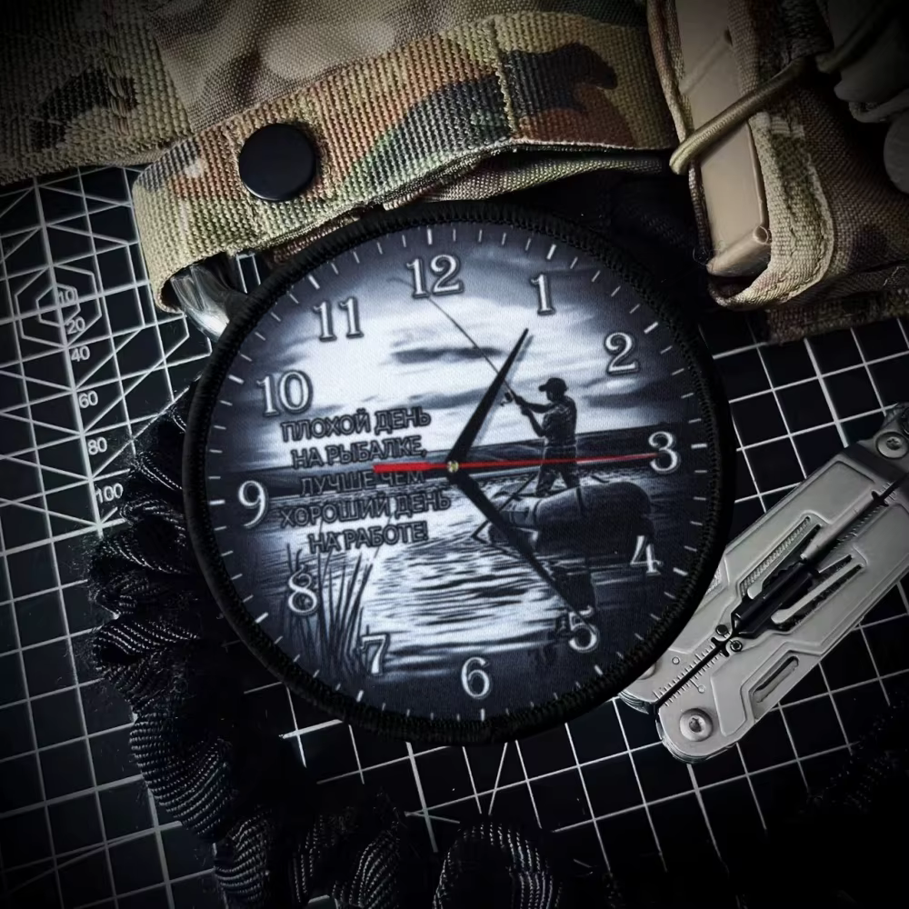 Parche táctico pescador reloj divertido gancho y bucle moral militar - imagen 5