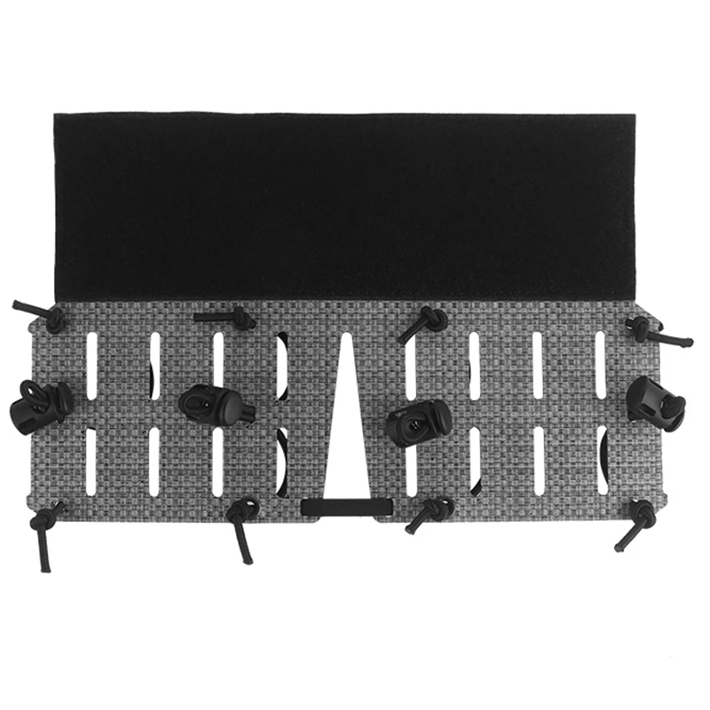 Panel adaptador MOLLE extendido con plataforma y velcro para chaleco
