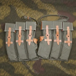 Bolsa para revistas lona verde gris tigre Segunda Guerra Mundial