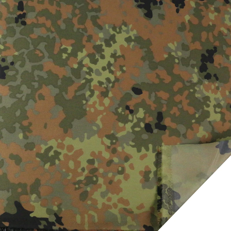 Tela camuflaje Flecktarn alemán 500D nailon PU para chaleco - imagen 5