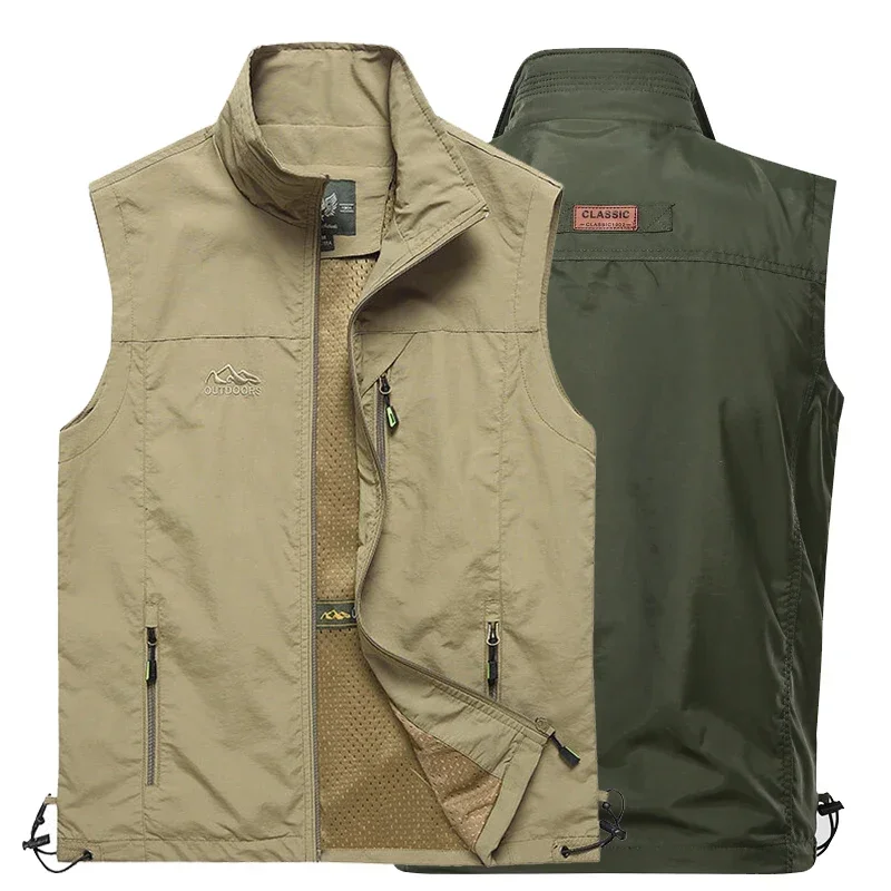 Chaleco impermeable transpirable con bolsillos para senderismo trabajo - imagen 2