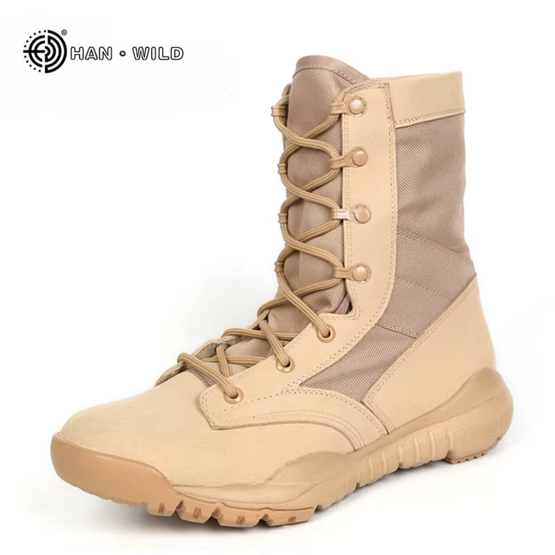 Botas tácticas cuero hombre – Combate y desierto para invierno