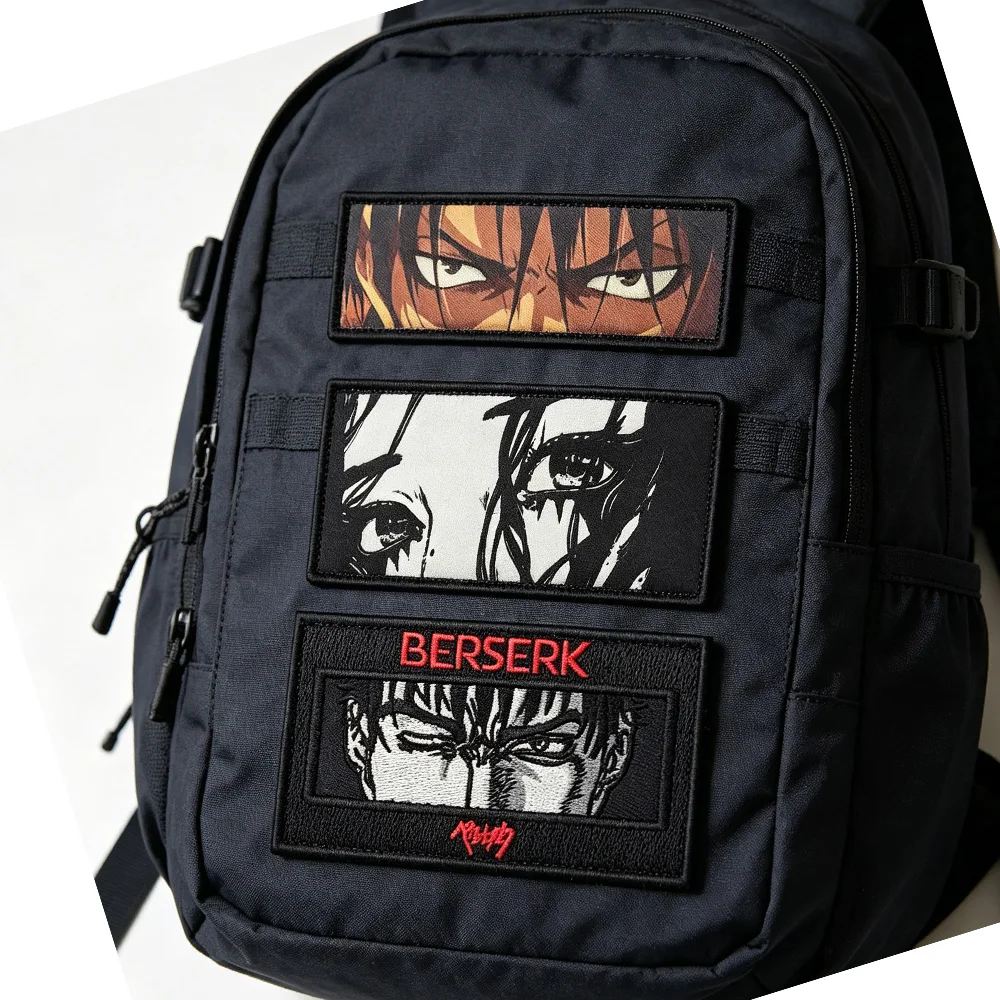 Parche de velcro Berserk con diseño de ojo anime oscuro - imagen 3