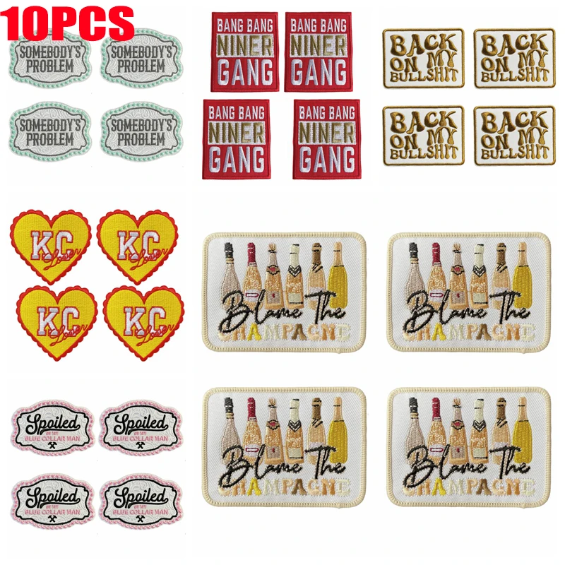 Pack de 10 parches bordados con diseños western
