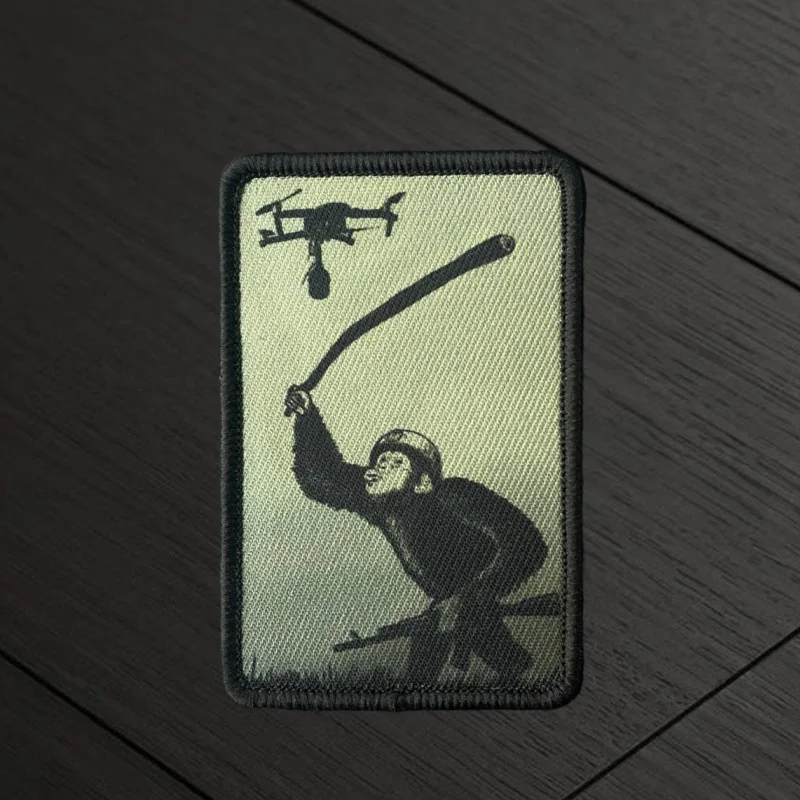 Parche táctico Evolution PVC gancho bucle insignia moral mono