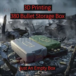 Caja vacía para munición calibre .380 impresa en 3D