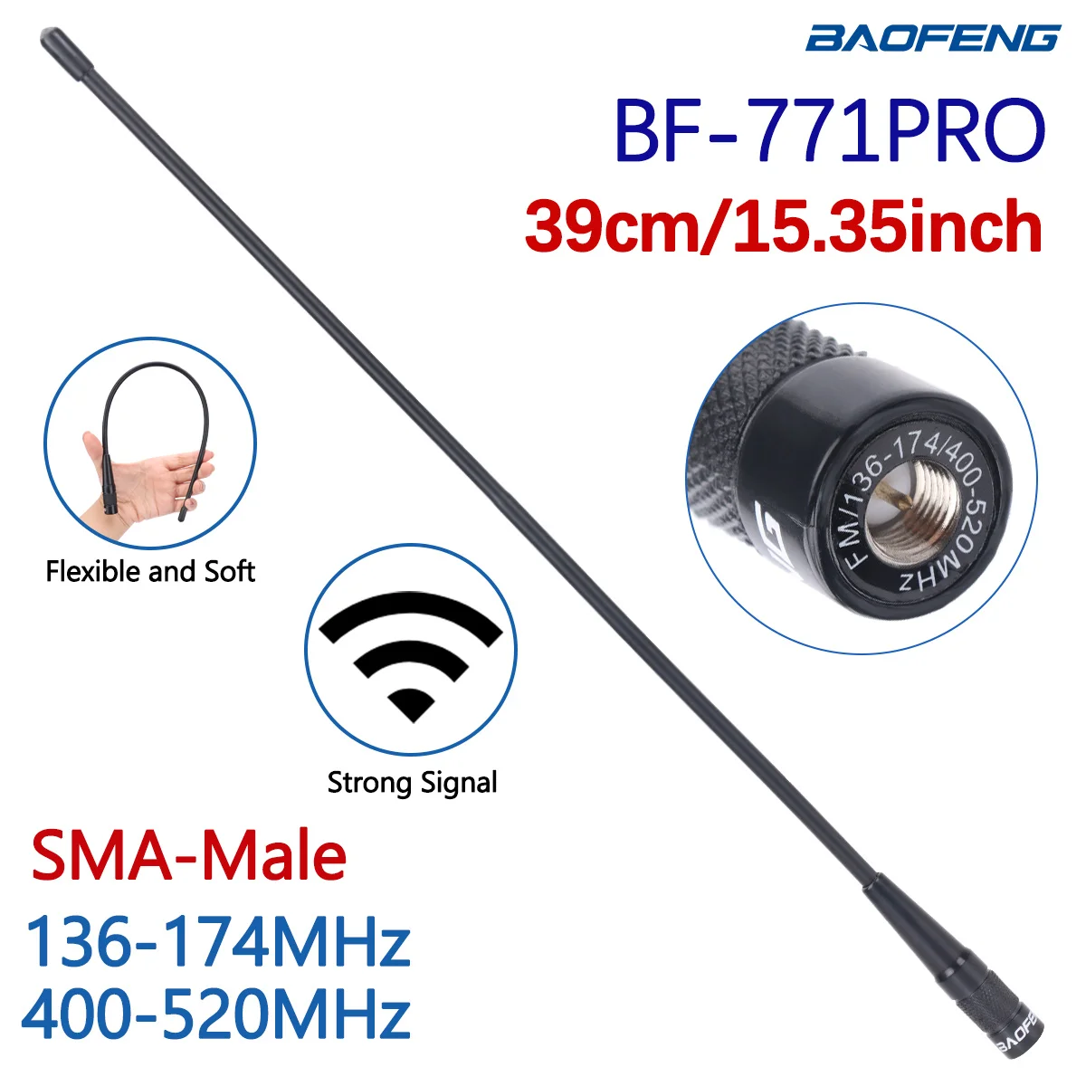 Baofeng BF-771 Pro – Walkie talkie dual band VHF/UHF SMA
