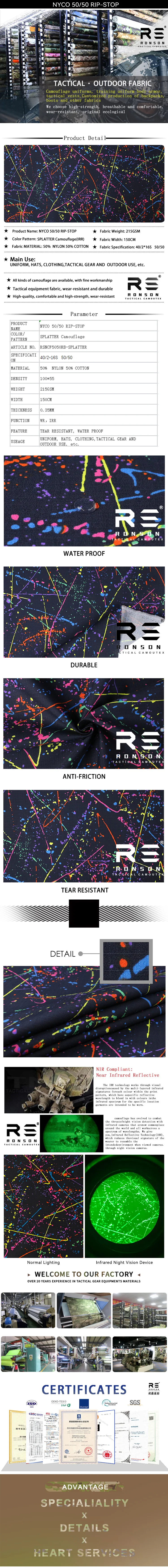 Estampado Starfield Camo sobre tejido Rip-Stop