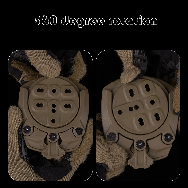 Funda de muslo táctica modular MOLLE con correa para caza - imagen 3
