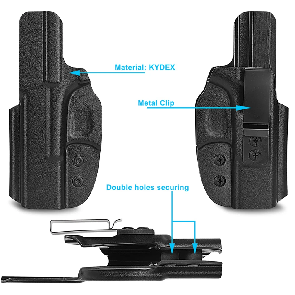 Funda táctica IWB oculta para pistola mano derecha, caza - imagen 3