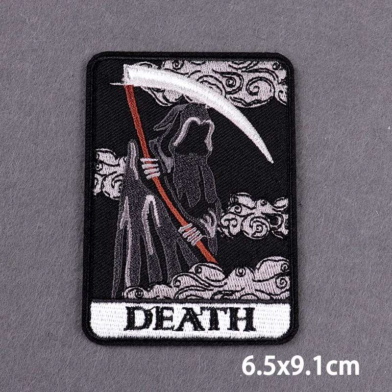 The Death parche bordado calavera para ropa y mochila – Apliques