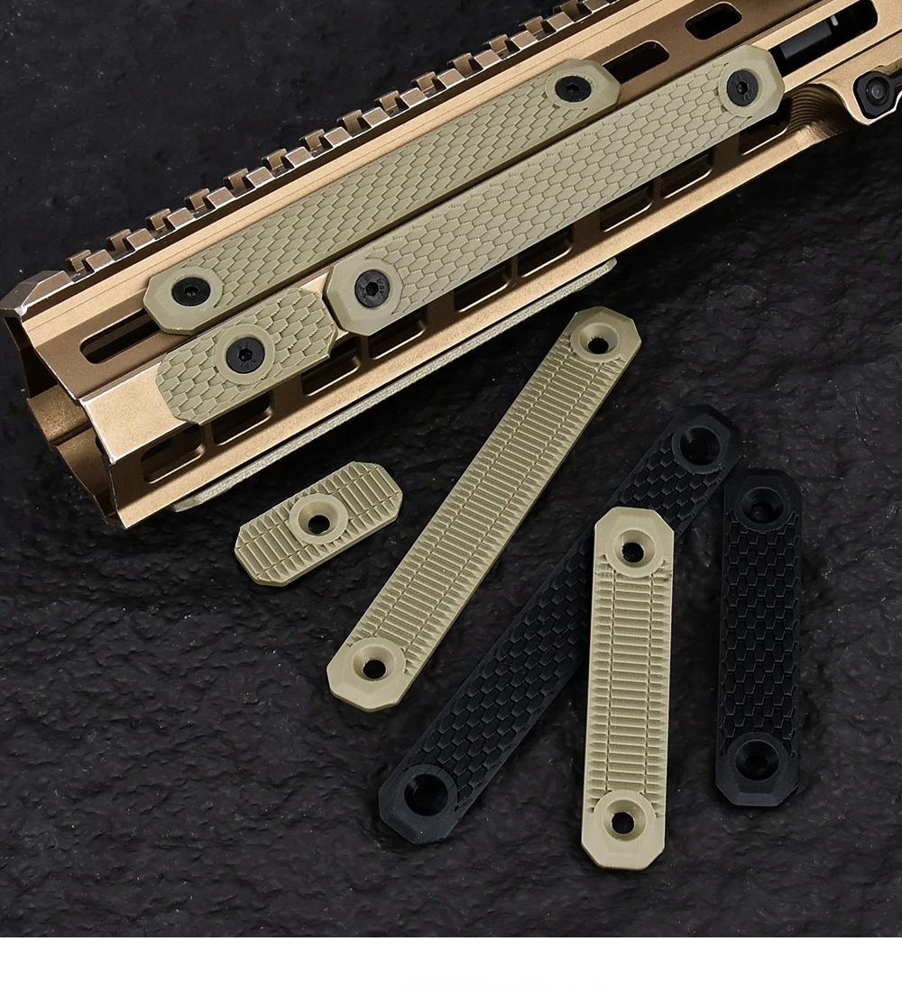 Cubierta de riel táctica en nylon para MLOK, vista lateral