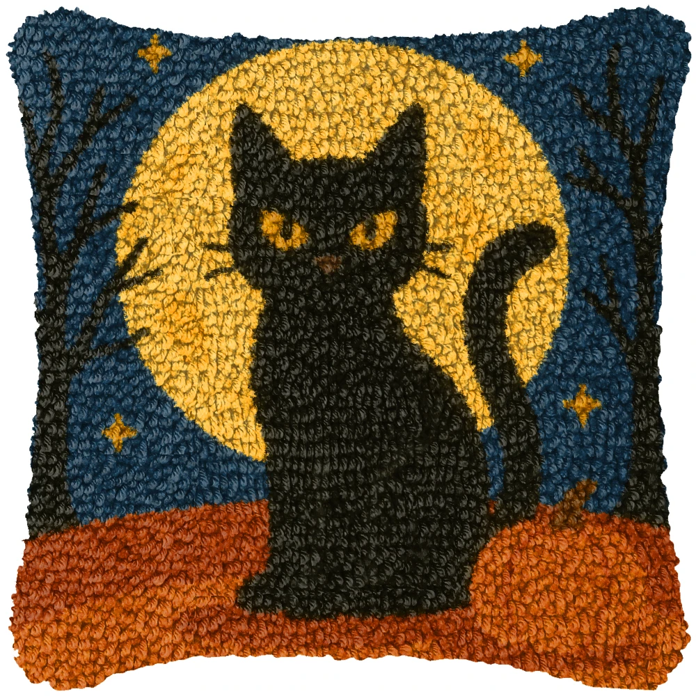 Kit de bordado DIY Halloween bruja, murciélago y calavera en casa - imagen 5