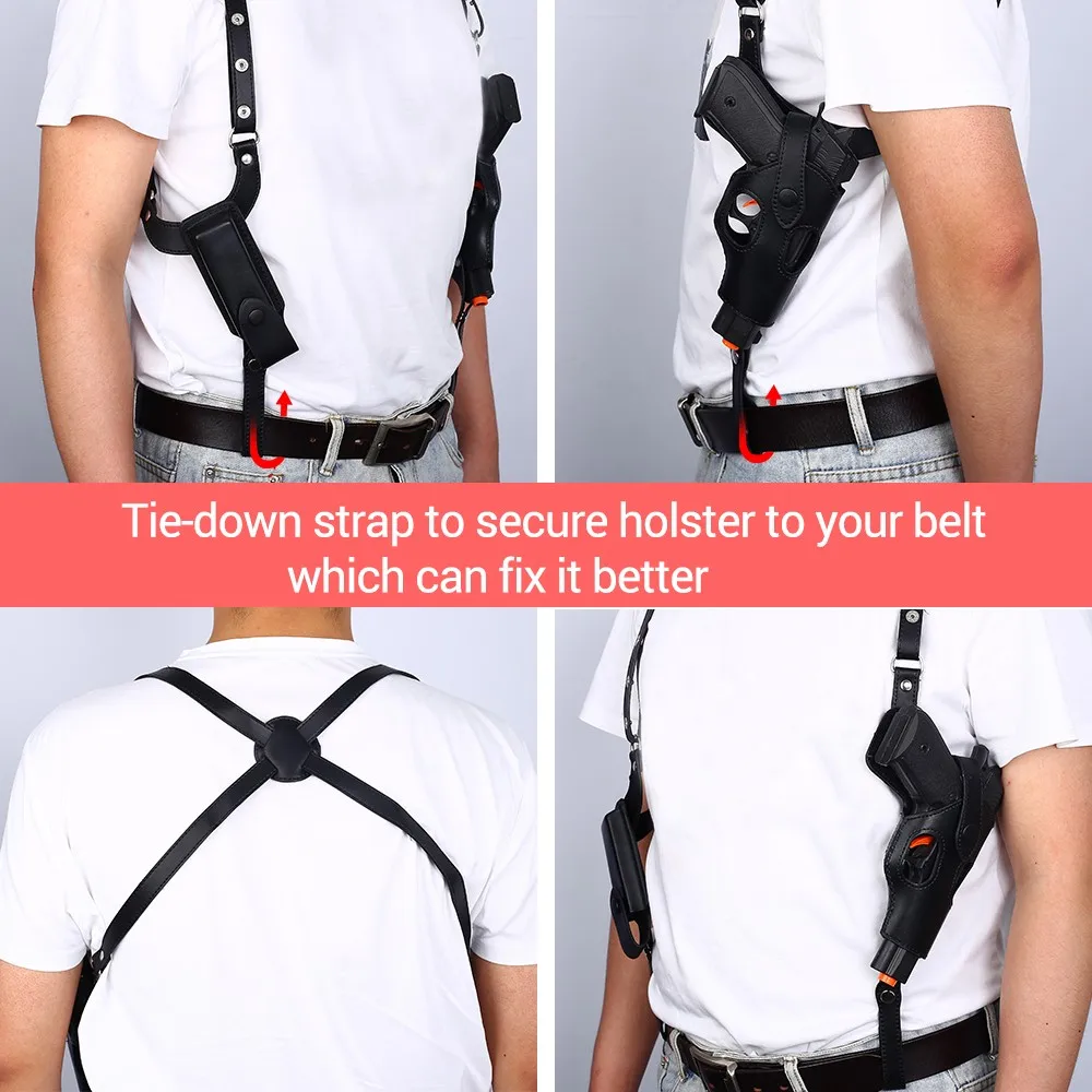 Funda táctica oculta para pistola, soporte de hombro y accesorios - imagen 5