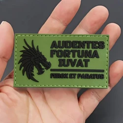 Parche táctico dragón PVC con gancho y bucle para ropa o mochila
