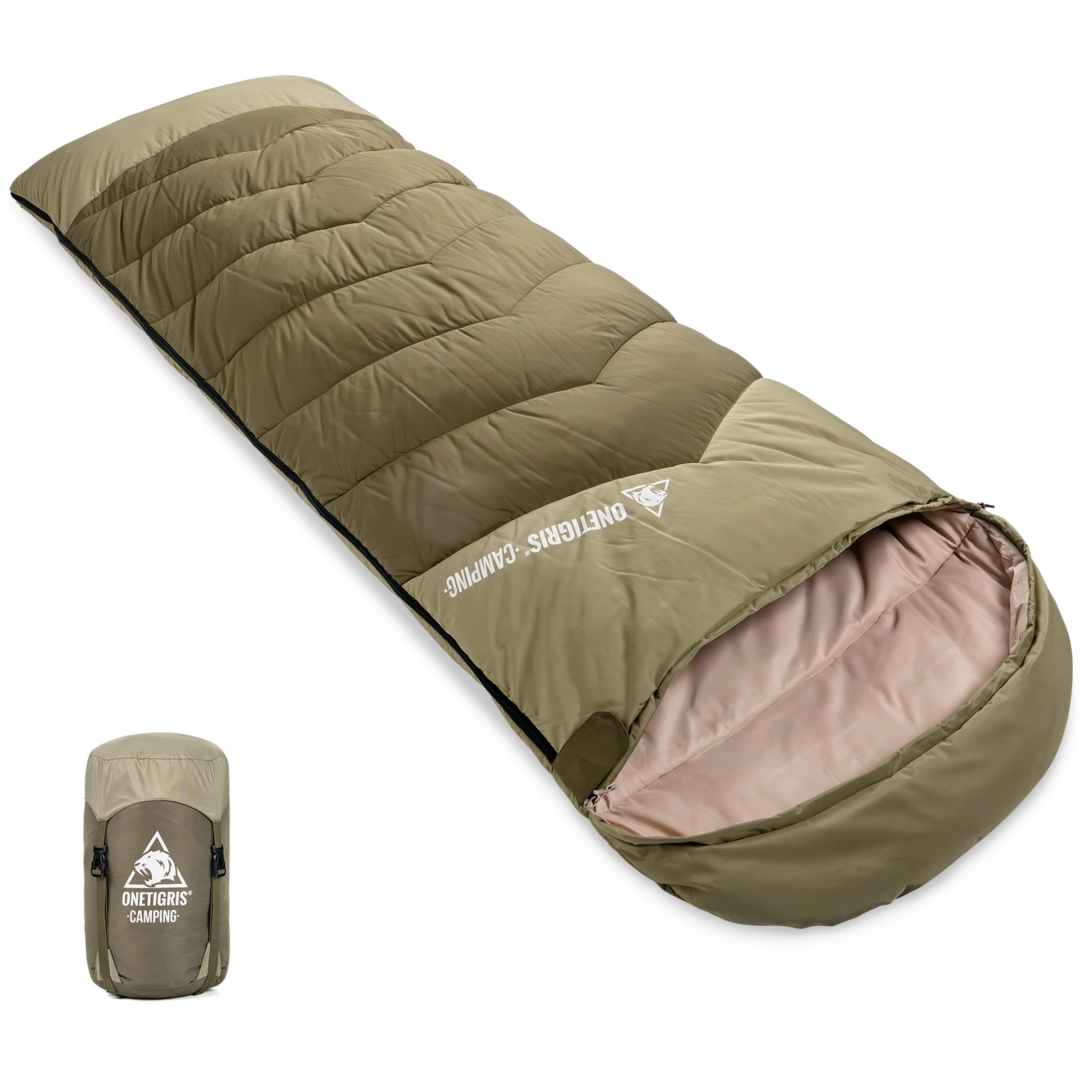 OneTigris Trailnap saco de dormir ancho cálido para camping aire libre