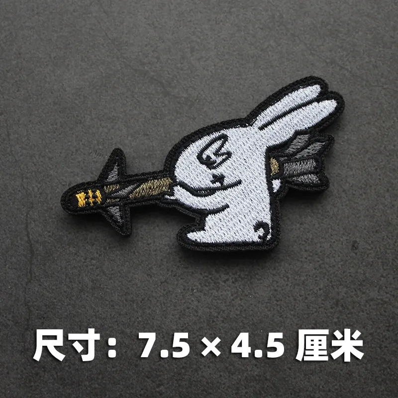 Parche bordado táctico conejo para brazo y mochila exterior - imagen 5