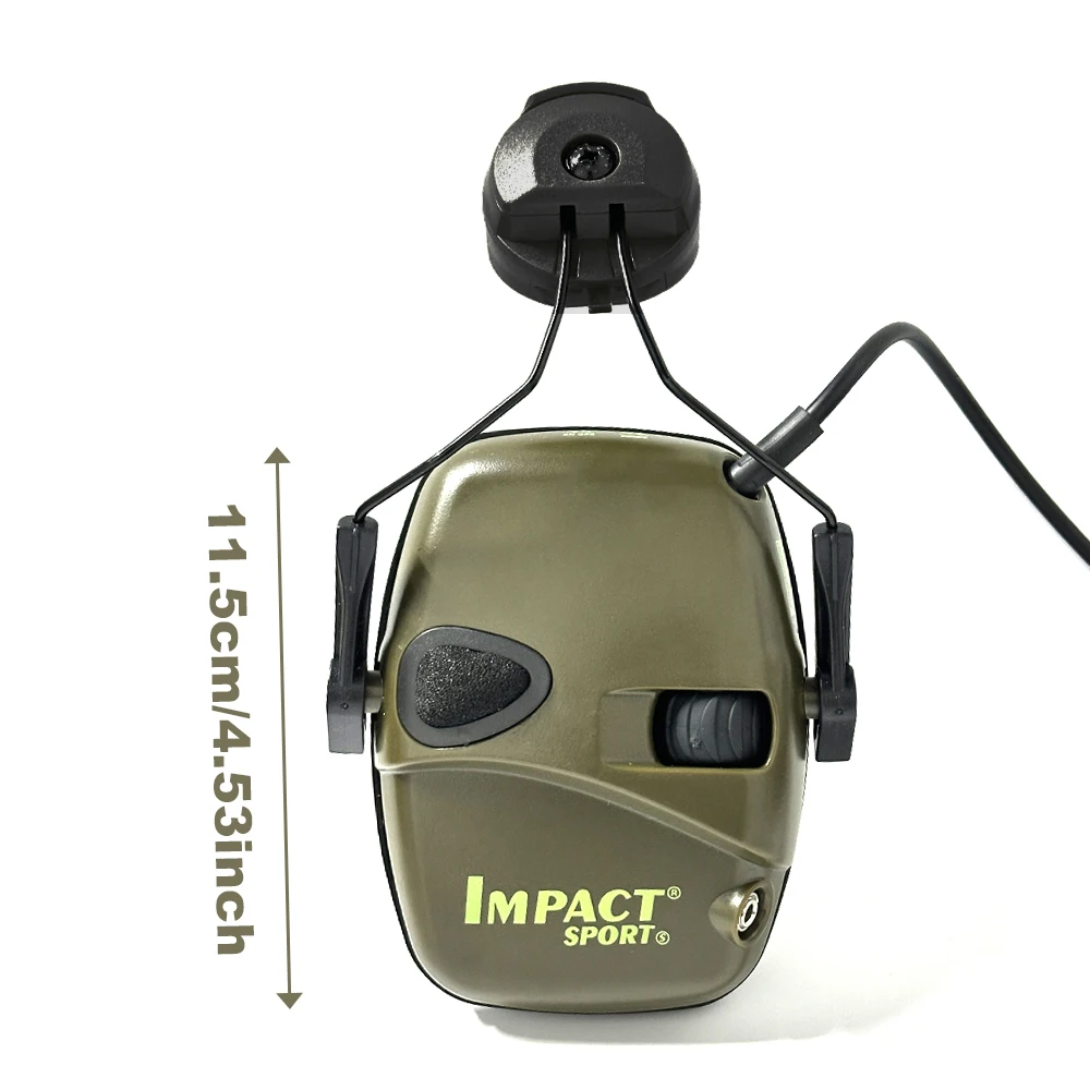 Orejeras electrónicas protección auditiva casco picatinny 360 grados - imagen 3
