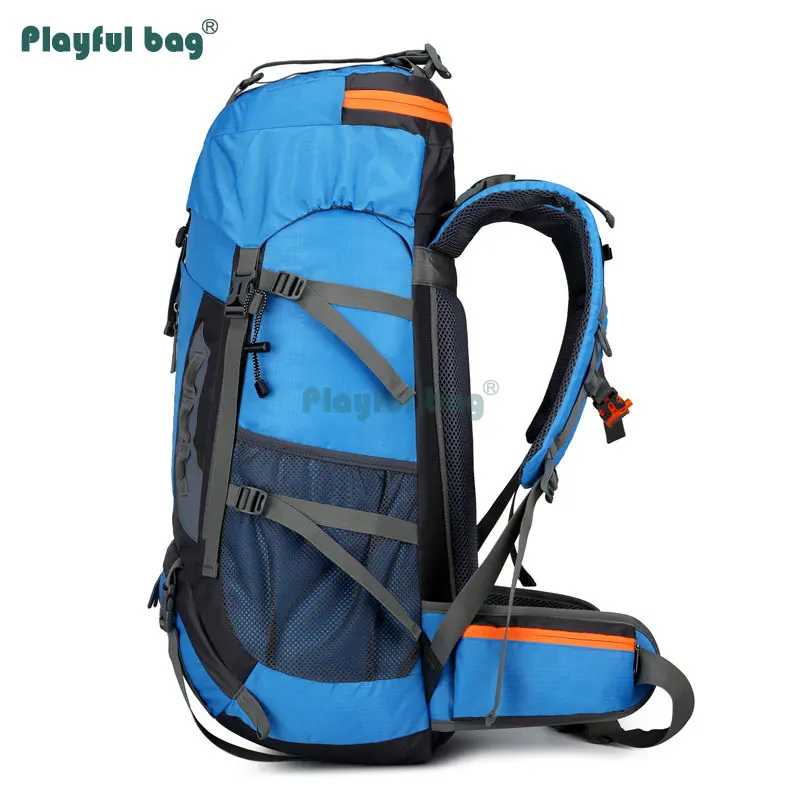 Mochila montaña 65L gran capacidad – Trekking camping resistente impermeable - imagen 3