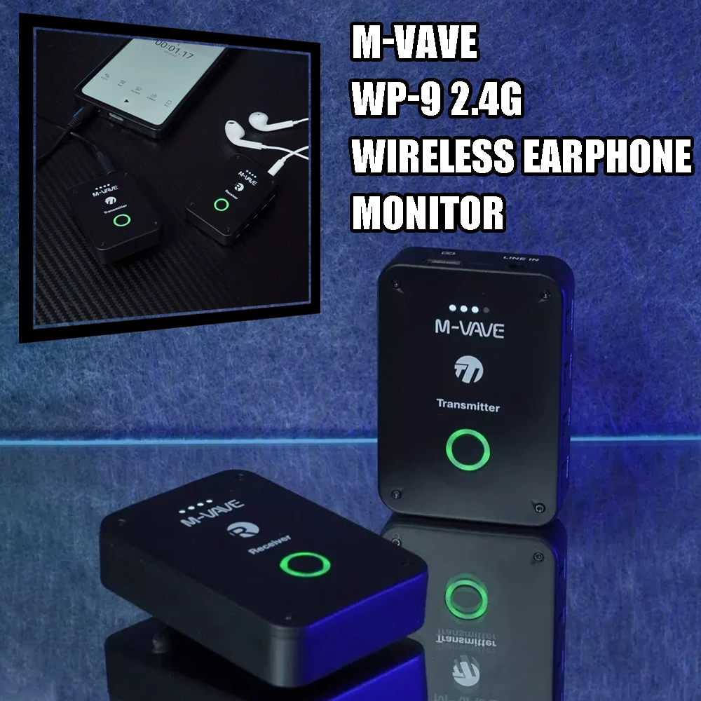 Monitores in-ear inalámbricos baja latencia con transmisión y receptor - imagen 4