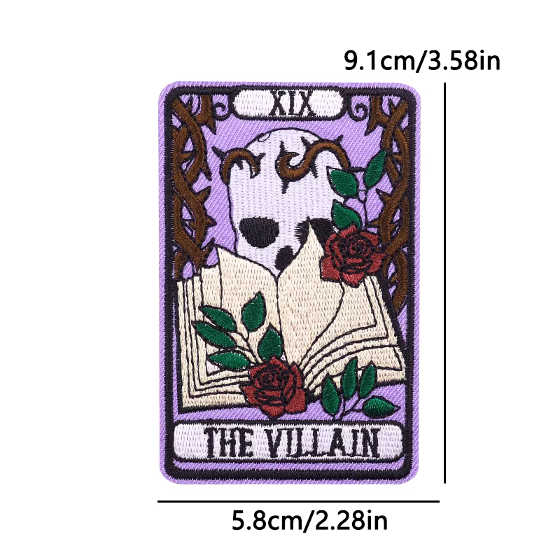 Parche termoadhesivo bordado gótico tarot y ojo que todo lo ve - imagen 4
