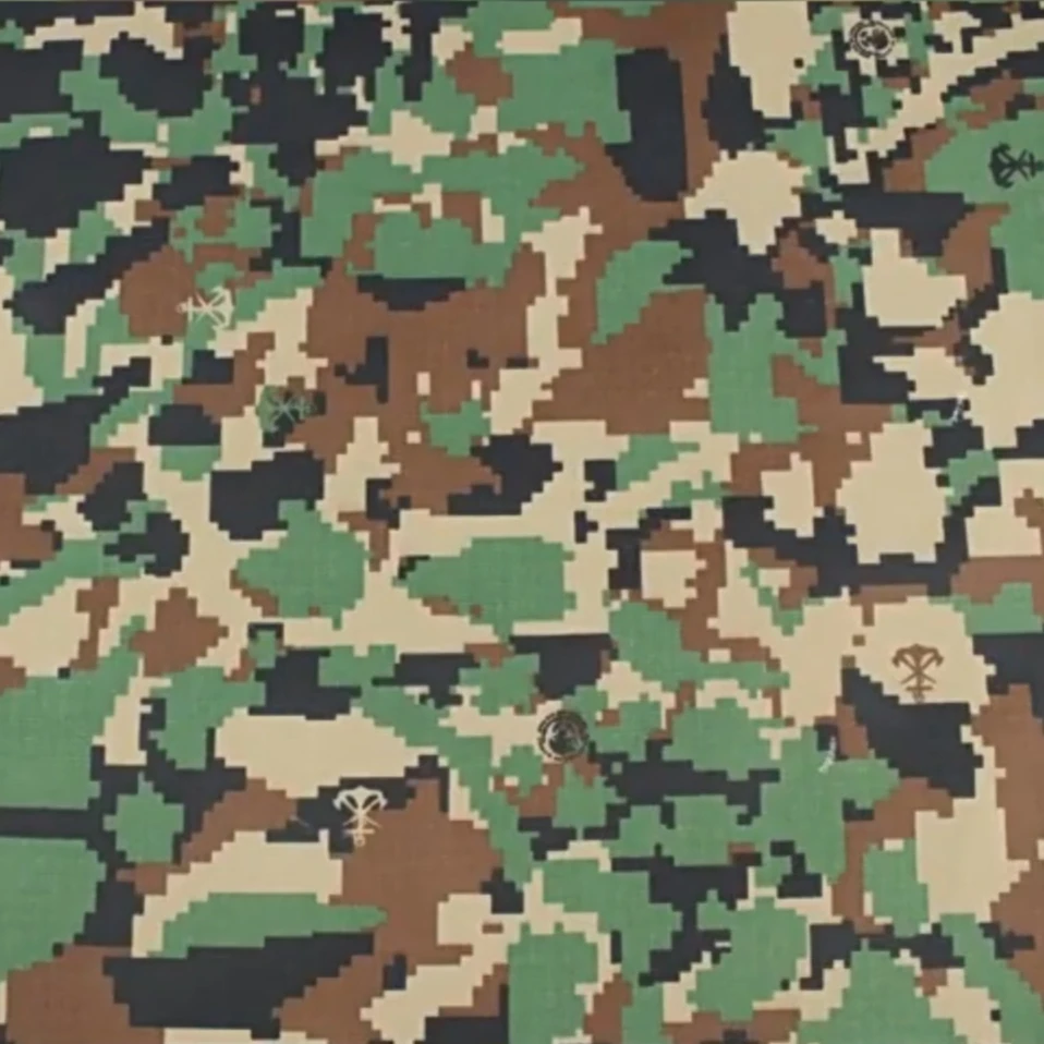 Tela de camuflaje táctica mexicana poliéster y algodón para exterior - imagen 4