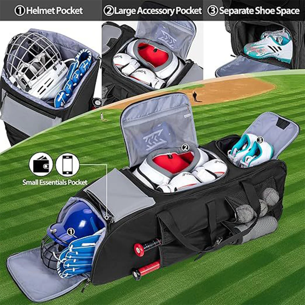 Bolsa táctica de equipo deportivo con ruedas y gran capacidad - imagen 2