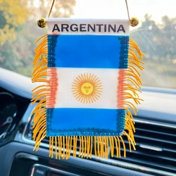 Banderines poliéster resistente Argentina para decoración de coche