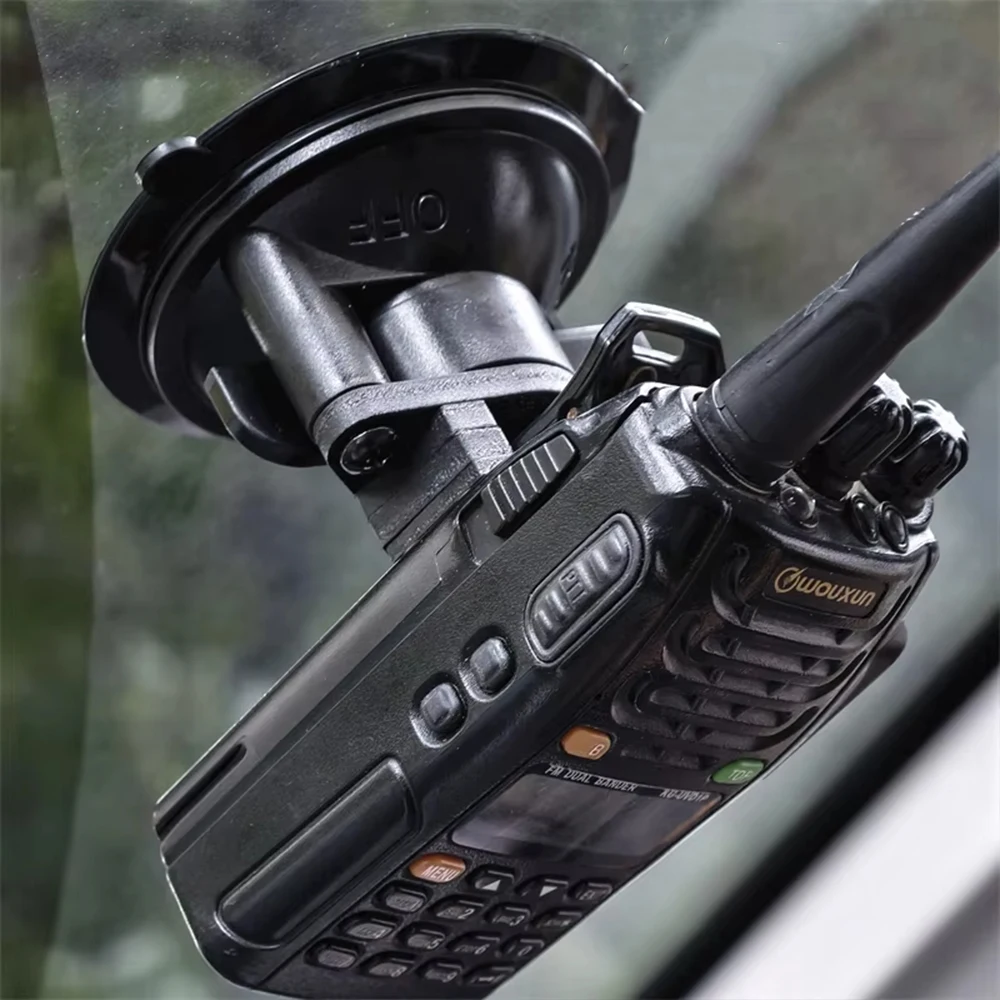 Base de montaje táctica walkie-talkie con ventosa y soporte ajustable - imagen 5