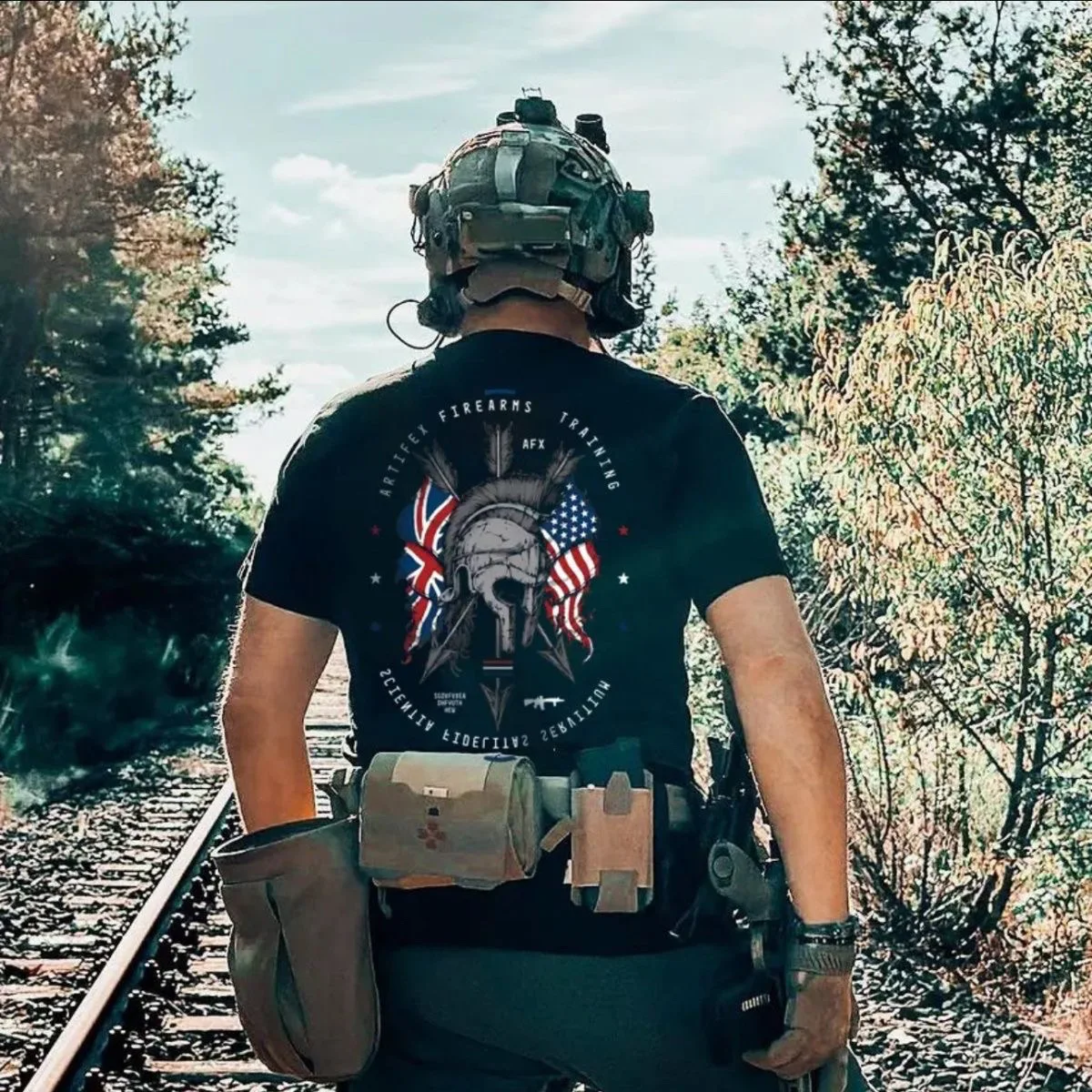 Camiseta táctica militar de verano algodón puro retro holgada - imagen 4