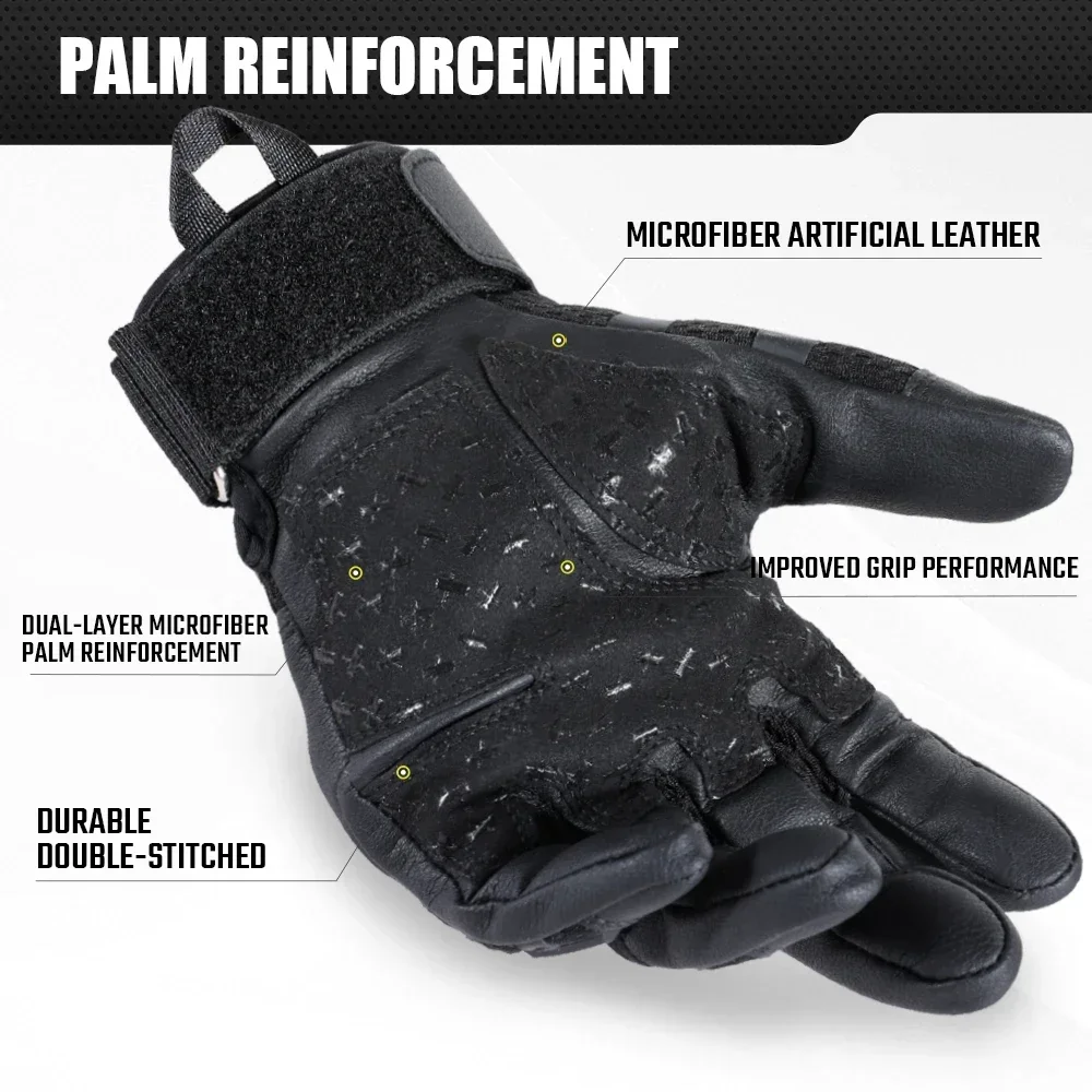Guantes tácticos con carcasa dura y pantalla táctil para Airsoft - imagen 3