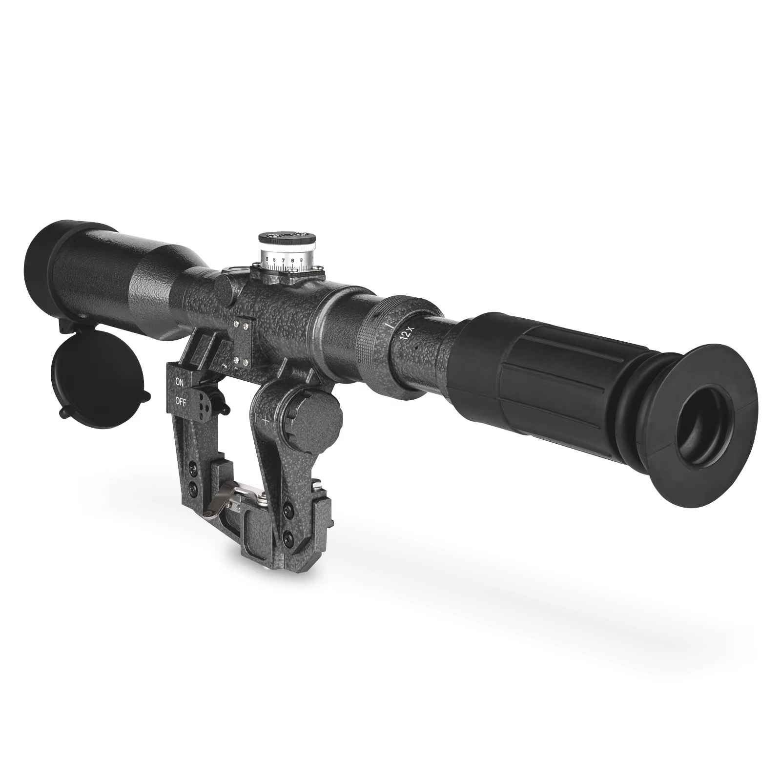 Mira punto rojo 1X30 con visor 4-12x42 – Riel Picatinny para AK47 SVD 7.62 - imagen 4