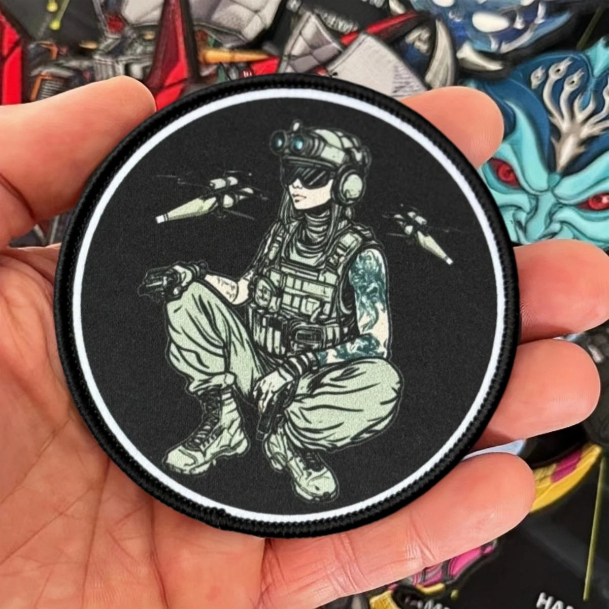 Parche táctico FPV Morale para operador de drones con velcro - imagen 2