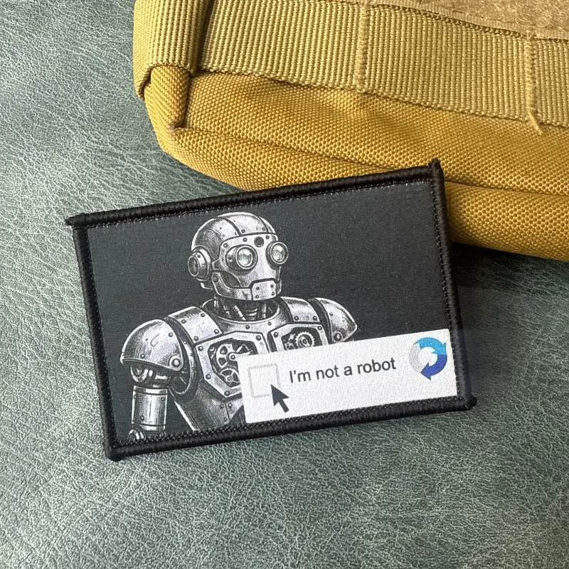 Parche táctico CAPTCHA No soy un robot para MOLLE - imagen 2