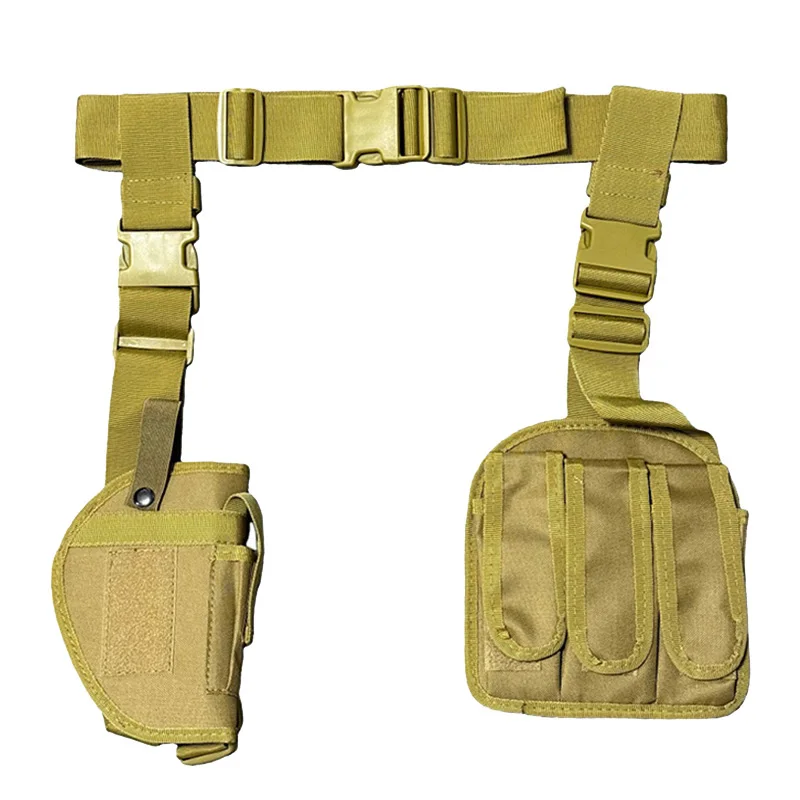 Funda de pierna táctica para pistola – Nailon resistente para diestros - imagen 5