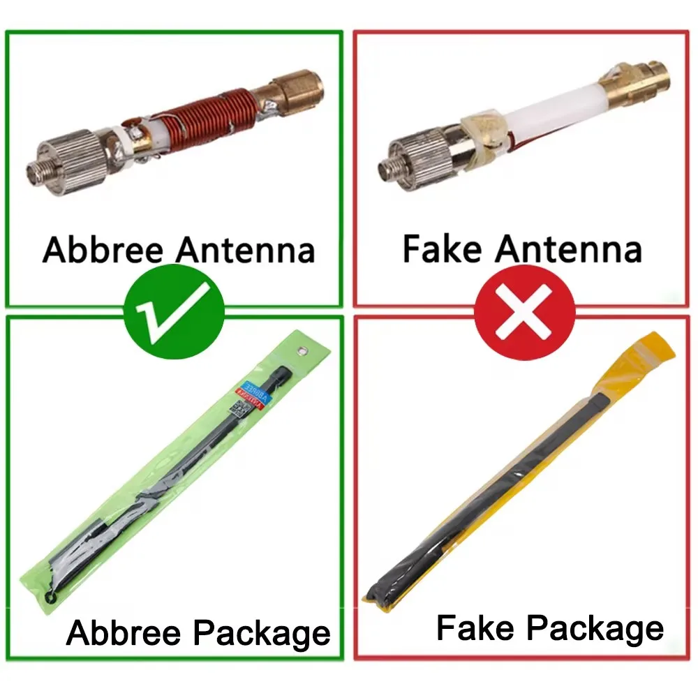 Abbree CS Antena Táctica Plegable VHF UHF Compatible Baofeng