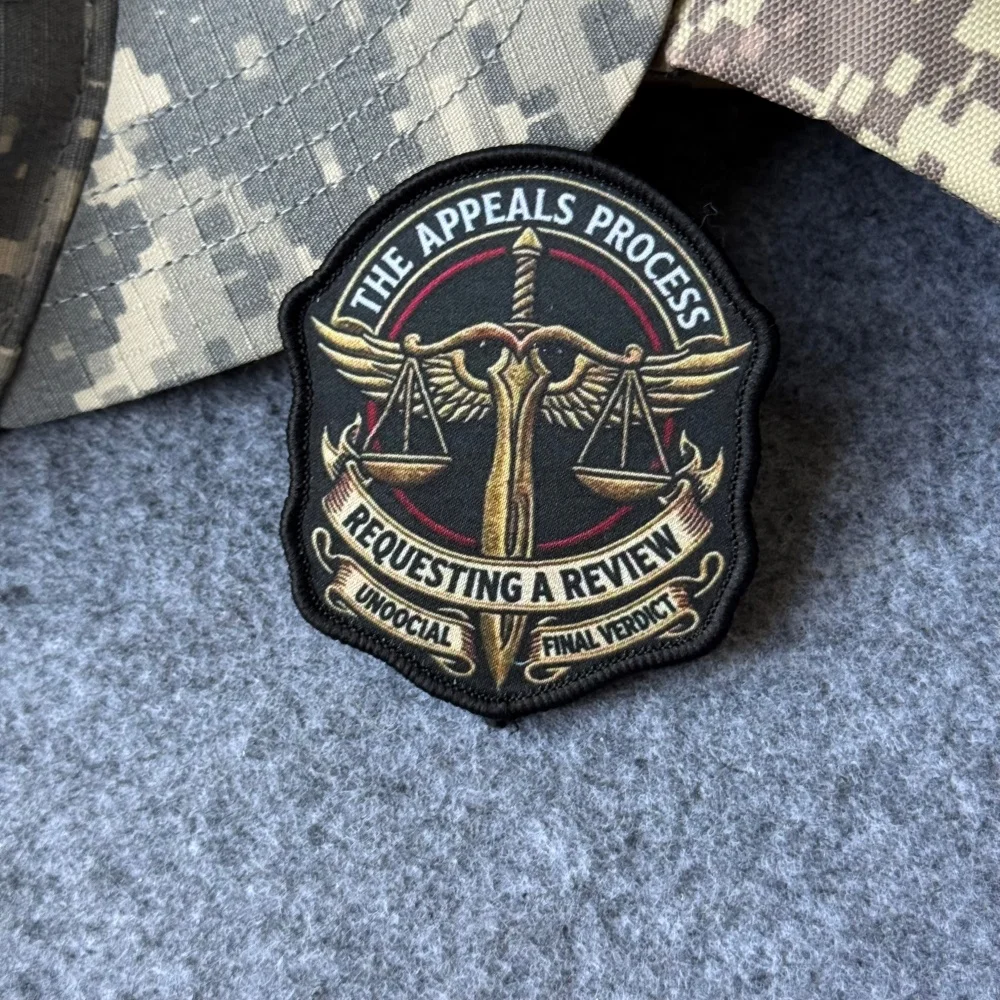 Parche táctico con velcro e insignia de la Balanza - imagen 3