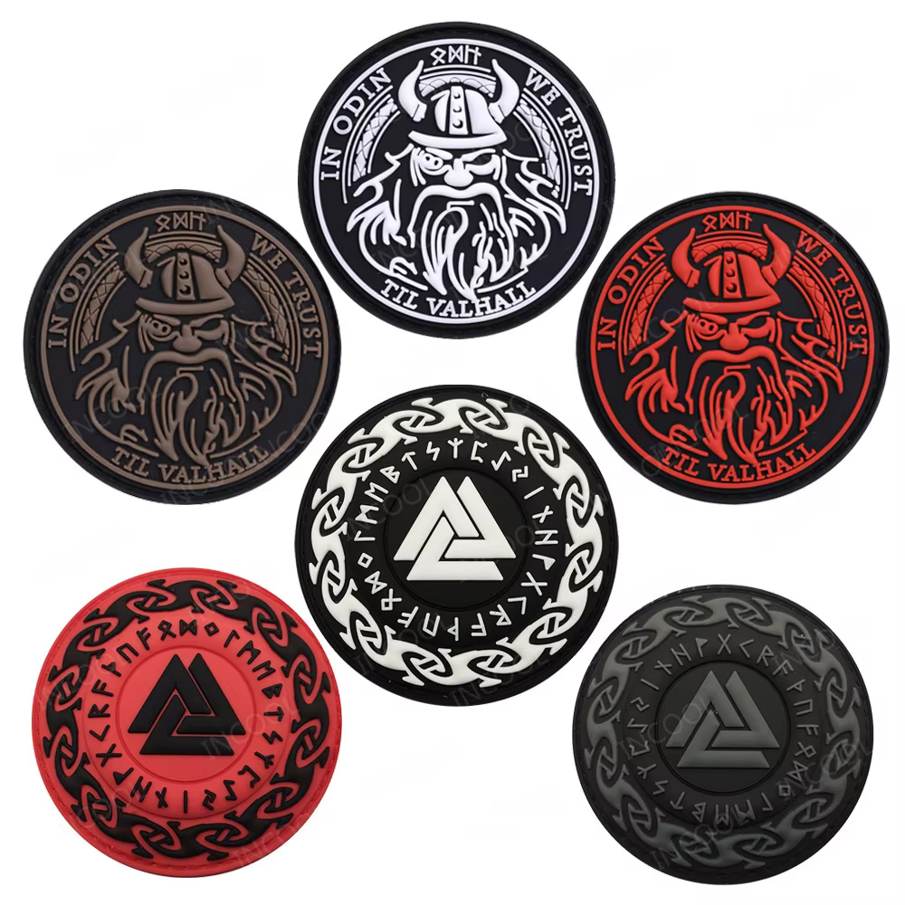 Parche Vikingo Odin We Trust lobo – PVC rígido todoterreno - imagen 2