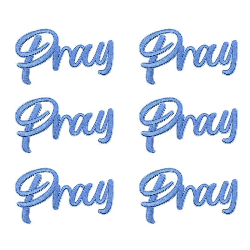 Parche bordado termoadhesivo slogan Texas Love Faith Grit