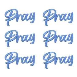 Parche bordado termoadhesivo slogan Texas Love Faith Grit