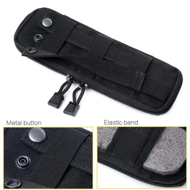 Juego cuchillos tácticos MOLLE EDC multifuncionales bolsa nailon caza - imagen 2