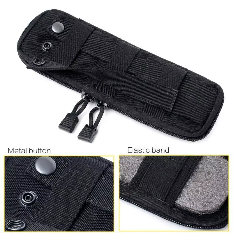 Juego cuchillos tácticos MOLLE EDC multifuncionales bolsa nailon caza - imagen 2