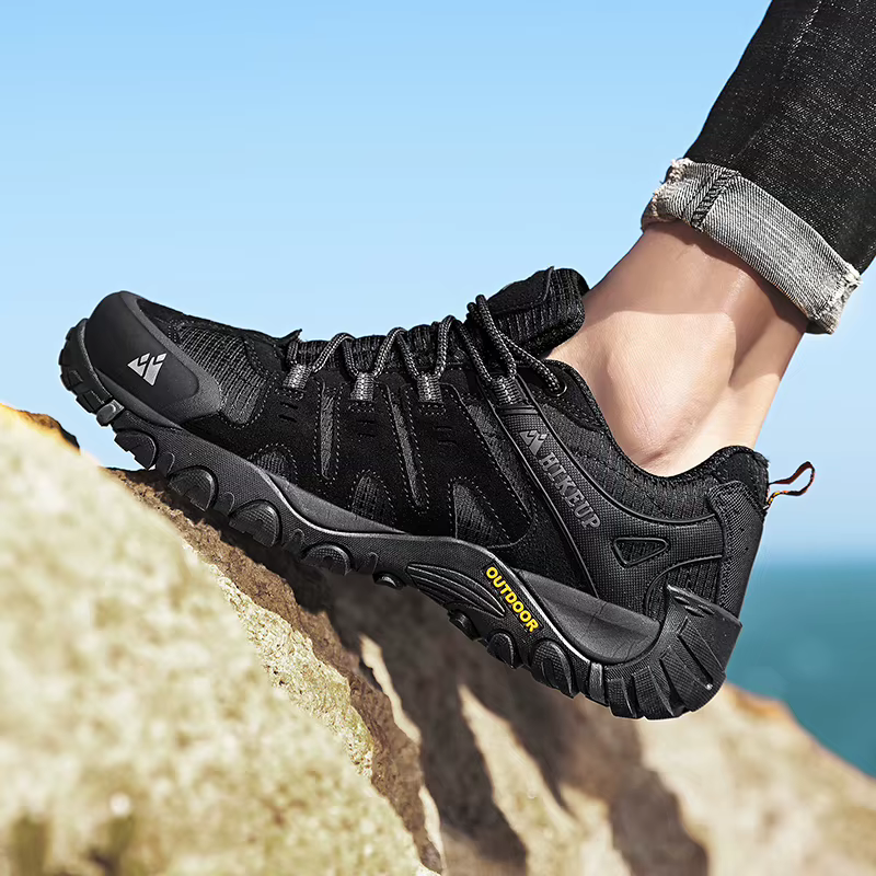 HIKEUP Zapatos tácticos piel de ante – Senderismo caza hombre - imagen 2