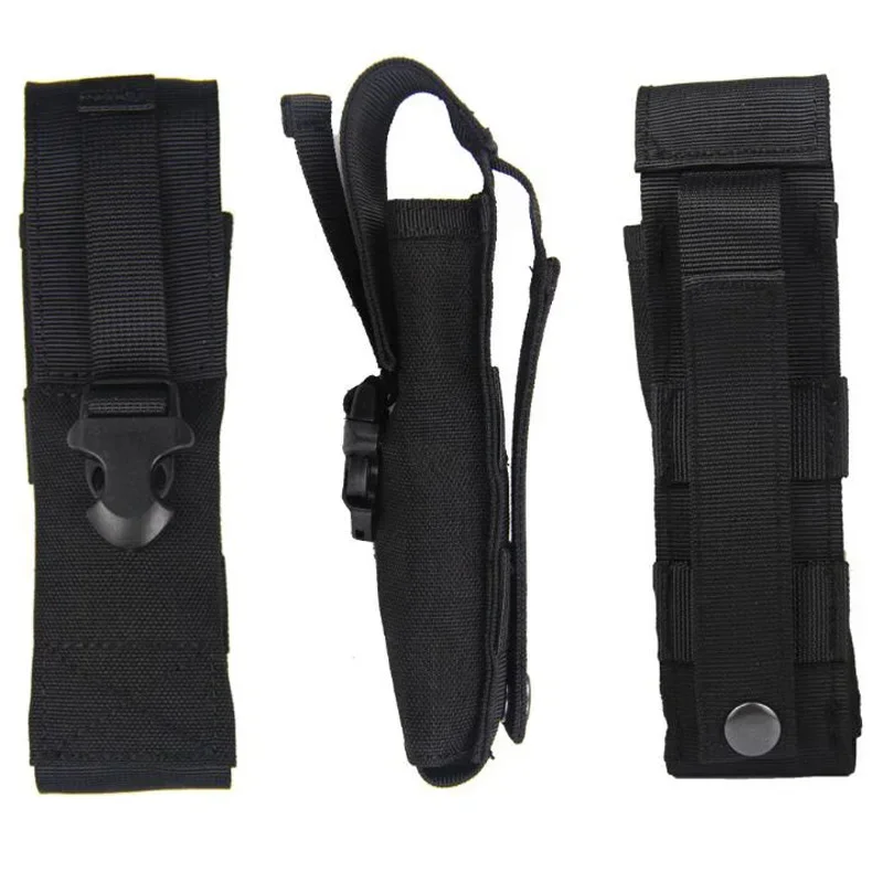Funda táctica MOLLE para linterna LED EDC – Caza y acampada