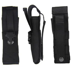 Funda táctica MOLLE para linterna LED EDC – Caza y acampada
