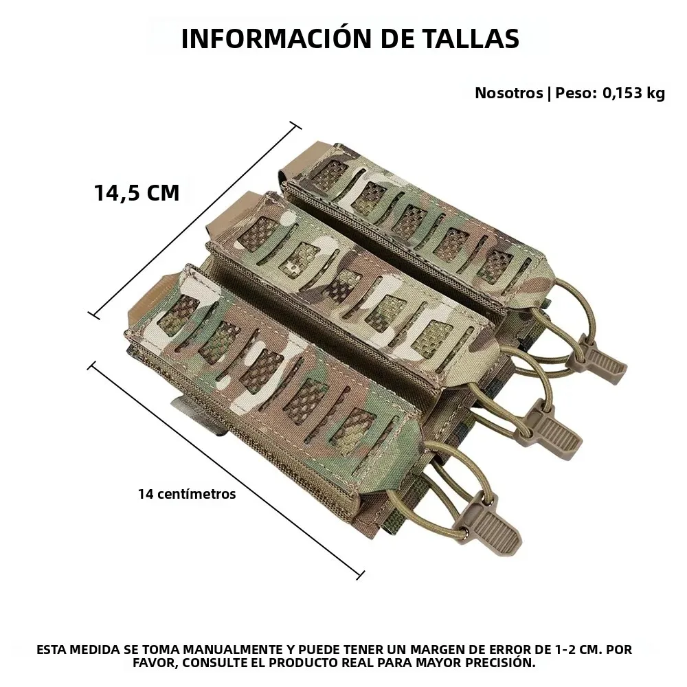 SINAIRSOFT Portacargadores táctico MP5 MP7 con correas elásticas - imagen 3