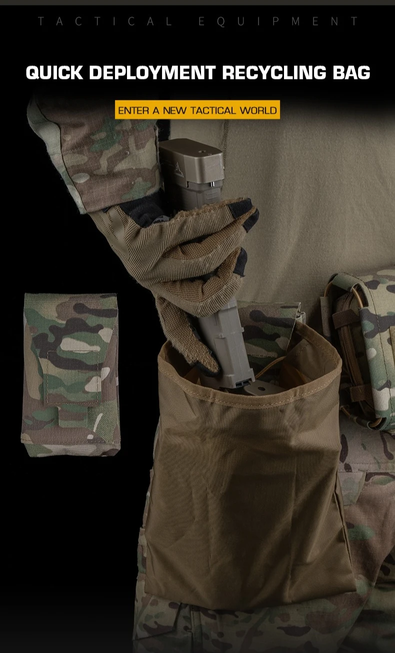 Bolsa táctica plegable estilo camuflaje
